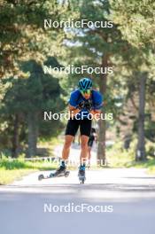 17.08.2024, Font-Romeu, France (FRA): Axel Garnier (FRA) - Biathlon summer training, Font-Romeu (FRA). www.nordicfocus.com. © Authamayou/NordicFocus. Every downloaded picture is fee-liable.