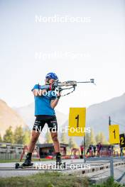 29.08.2024, Bessans, France (FRA): Oscar Lombardot (FRA) - Biathlon summer training, Bessans (FRA). www.nordicfocus.com. © Authamayou/NordicFocus. Every downloaded picture is fee-liable.