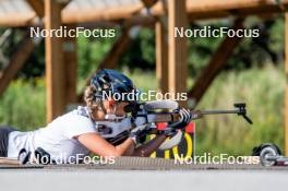 17.08.2024, Font-Romeu, France (FRA): Lou-Anne Dupont Ballet-Baz (FRA) - Biathlon summer training, Font-Romeu (FRA). www.nordicfocus.com. © Authamayou/NordicFocus. Every downloaded picture is fee-liable.