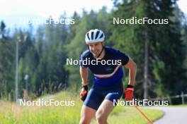 18.07.2024, Lenzerheide, Switzerland (SUI): Nikolas Burkhart (USA) - Biathlon summer training, Lenzerheide (SUI). www.nordicfocus.com. © Manzoni/NordicFocus. Every downloaded picture is fee-liable.