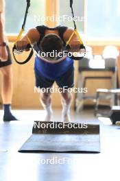 18.07.2024, Lenzerheide, Switzerland (SUI): Vincent Bonacci (USA) - Biathlon summer training, Lenzerheide (SUI). www.nordicfocus.com. © Manzoni/NordicFocus. Every downloaded picture is fee-liable.