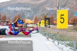 09.11.2024, Bessans, France (FRA): Justine Braisaz-Bouchet (FRA) - Biathlon summer training, Bessans (FRA). www.nordicfocus.com. © Authamayou/NordicFocus. Every downloaded picture is fee-liable.