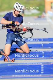 18.07.2024, Lenzerheide, Switzerland (SUI): Nikolas Burkhart (USA) - Biathlon summer training, Lenzerheide (SUI). www.nordicfocus.com. © Manzoni/NordicFocus. Every downloaded picture is fee-liable.