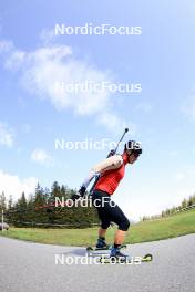 10.09.2024, Lenzerheide, Switzerland (SUI): Sandro Bovisi (SUI) - Biathlon summer training, Lenzerheide (SUI). www.nordicfocus.com. © Manzoni/NordicFocus. Every downloaded picture is fee-liable.