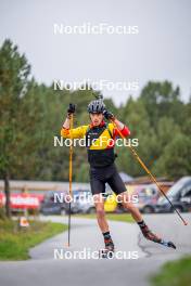 20.09.2024, Font-Romeu, France (FRA): Julien Petitjacques (BEL) - Biathlon summer training, Font-Romeu (FRA). www.nordicfocus.com. © Authamayou/NordicFocus. Every downloaded picture is fee-liable.