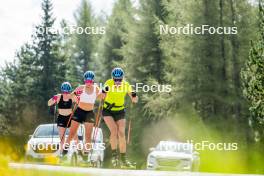 02.09.2024, Font-Romeu, France (FRA): Sara Andersson (SWE), Hanna Oeberg (SWE), (l-r) - Biathlon summer training, Font-Romeu (FRA). www.nordicfocus.com. © Authamayou/NordicFocus. Every downloaded picture is fee-liable.