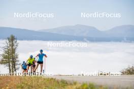 02.09.2024, Font-Romeu, France (FRA): Hanna Oeberg (SWE), Elvira Oeberg (SWE), (l-r) - Biathlon summer training, Font-Romeu (FRA). www.nordicfocus.com. © Authamayou/NordicFocus. Every downloaded picture is fee-liable.