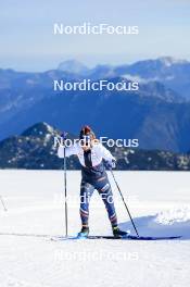 14.10.2024, Ramsau am Dachstein, Austria (AUT): Gilonne Guigonnat (FRA) - Biathlon summer training, Dachsteinglacier, Ramsau am Dachstein (AUT). www.nordicfocus.com. © Manzoni/NordicFocus. Every downloaded picture is fee-liable.