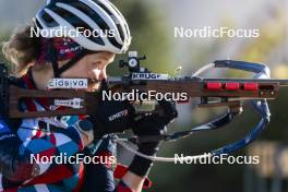 21.10.2024, Lavaze, Italy (ITA): Karoline Offigstad Knotten (NOR) - Biathlon summer training, Lavaze (ITA). www.nordicfocus.com. © Vanzetta/NordicFocus. Every downloaded picture is fee-liable.