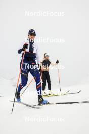 11.10.2024, Ramsau am Dachstein, Austria (AUT): Julia Simon (FRA), Oceane Michelon (FRA), (l-r) - Biathlon summer training, Ramsau am Dachstein (AUT). www.nordicfocus.com. © Manzoni/NordicFocus. Every downloaded picture is fee-liable.