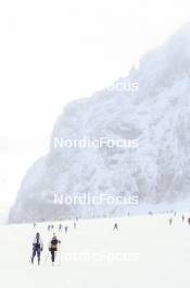 11.10.2024, Ramsau am Dachstein, Austria (AUT): Julia Simon (FRA), Oceane Michelon (FRA), (l-r) - Biathlon summer training, Ramsau am Dachstein (AUT). www.nordicfocus.com. © Manzoni/NordicFocus. Every downloaded picture is fee-liable.