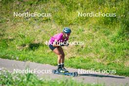 31.07.2024, Lavaze, Italy (ITA): Dunja Zdouc (AUT) - Biathlon summer training, Lavaze (ITA). www.nordicfocus.com. © Barbieri/NordicFocus. Every downloaded picture is fee-liable.