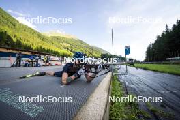 27.08.2024, Martell, Italy (ITA): Lukas Hofer (ITA) - Biathlon summer training, Martell (ITA). www.nordicfocus.com. © Vanzetta/NordicFocus. Every downloaded picture is fee-liable.