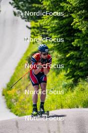 27.06.2024, Lavaze, Italy (ITA): Johannes Dale-Skjevdal (NOR) - Biathlon summer training, Lavaze (ITA). www.nordicfocus.com. © Barbieri/NordicFocus. Every downloaded picture is fee-liable.