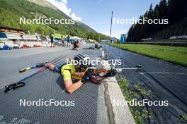 27.08.2024, Martell, Italy (ITA): Elia Zeni (ITA) - Biathlon summer training, Martell (ITA). www.nordicfocus.com. © Vanzetta/NordicFocus. Every downloaded picture is fee-liable.