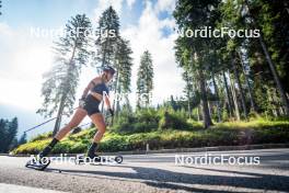 06.08.2024, Lavaze, Italy (ITA): Dunja Zdouc (AUT) - Biathlon summer training, Lavaze (ITA). www.nordicfocus.com. © Barbieri/NordicFocus. Every downloaded picture is fee-liable.