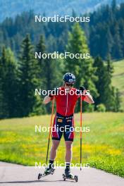 27.06.2024, Lavaze, Italy (ITA): Johannes Dale-Skjevdal (NOR) - Biathlon summer training, Lavaze (ITA). www.nordicfocus.com. © Barbieri/NordicFocus. Every downloaded picture is fee-liable.