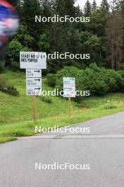 03.07.2024, Premanon, France (FRA): Event Feature: Track sign - Biathlon summer training, Premanon (FRA). www.nordicfocus.com. © Manzoni/NordicFocus. Every downloaded picture is fee-liable.