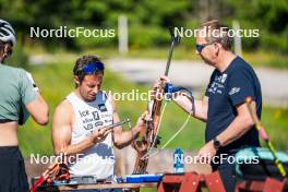 28.06.2024, Lavaze, Italy (ITA): Patrick Oberegger (ITA) - Biathlon summer training, Lavaze (ITA). www.nordicfocus.com. © Barbieri/NordicFocus. Every downloaded picture is fee-liable.