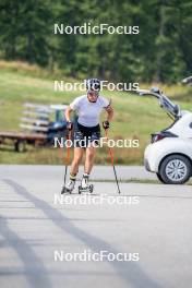 28.08.2024, Bessans, France (FRA): Oceane Michelon (FRA) - Biathlon summer training, Bessans (FRA). www.nordicfocus.com. © Authamayou/NordicFocus. Every downloaded picture is fee-liable.