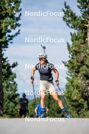 17.08.2024, Font-Romeu, France (FRA): Célia Henaff (FRA) - Biathlon summer training, Font-Romeu (FRA). www.nordicfocus.com. © Authamayou/NordicFocus. Every downloaded picture is fee-liable.