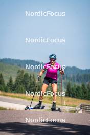 31.07.2024, Lavaze, Italy (ITA): Dunja Zdouc (AUT) - Biathlon summer training, Lavaze (ITA). www.nordicfocus.com. © Barbieri/NordicFocus. Every downloaded picture is fee-liable.