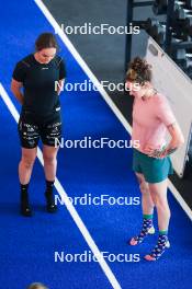 11.06.2024, Premanon, France (FRA): Gilonne Guigonnat (FRA), Lou Jeanmonnot (FRA), (l-r) - Biathlon summer training, Premanon (FRA). www.nordicfocus.com. © Manzoni/NordicFocus. Every downloaded picture is fee-liable.