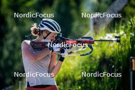 27.06.2024, Lavaze, Italy (ITA): Karoline Offigstad  Knotten (NOR) - Biathlon summer training, Lavaze (ITA). www.nordicfocus.com. © Barbieri/NordicFocus. Every downloaded picture is fee-liable.