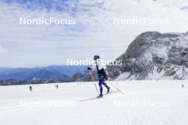 14.10.2024, Ramsau am Dachstein, Austria (AUT): Julia Simon (FRA) - Biathlon summer training, Dachsteinglacier, Ramsau am Dachstein (AUT). www.nordicfocus.com. © Manzoni/NordicFocus. Every downloaded picture is fee-liable.