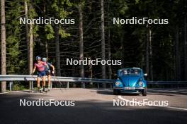 06.08.2024, Lavaze, Italy (ITA): Anna Gandler (AUT), Anna Andexer (AUT), (l-r)  - Biathlon summer training, Lavaze (ITA). www.nordicfocus.com. © Barbieri/NordicFocus. Every downloaded picture is fee-liable.