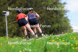 20.05.2024, Lenzerheide, Switzerland (SUI): Lydia Hiernickel (SUI), Lena Haecki-Gross (SUI), (l-r) - Biathlon summer training, Lenzerheide (SUI). www.nordicfocus.com. © Manzoni/NordicFocus. Every downloaded picture is fee-liable.