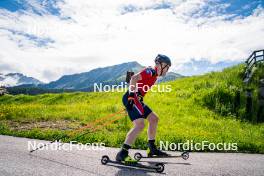 27.06.2024, Lavaze, Italy (ITA): Johannes Dale-Skjevdal (NOR) - Biathlon summer training, Lavaze (ITA). www.nordicfocus.com. © Barbieri/NordicFocus. Every downloaded picture is fee-liable.