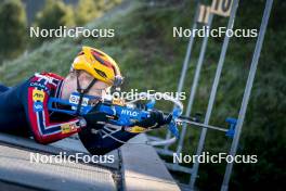 22.10.2024, Lavaze, Italy (ITA): Johannes Thingnes Boe (NOR) - Biathlon summer training, Lavaze (ITA). www.nordicfocus.com. © Vanzetta/NordicFocus. Every downloaded picture is fee-liable.