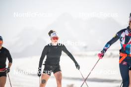 19.06.2024, Tignes, France (FRA): Lou Jeanmonnot (FRA) - Biathlon summer training, Tignes (FRA). www.nordicfocus.com. © Authamayou/NordicFocus. Every downloaded picture is fee-liable.