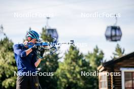 05.09.2024, Font-Romeu, France (FRA): Anton Ivarsson (SWE) - Biathlon summer training, Font-Romeu (FRA). www.nordicfocus.com. © Authamayou/NordicFocus. Every downloaded picture is fee-liable.