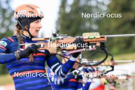 15.09.2024, Lenzerheide, Switzerland (SUI): Justine Braisaz-Bouchet (FRA) - Sommer Nordic Event 2024, Sommer Biathlon Cup, Lenzerheide (SUI). www.nordicfocus.com. © Manzoni/NordicFocus. Every downloaded picture is fee-liable.