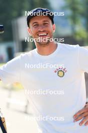 15.07.2024, Lenzerheide, Switzerland (SUI): Emil Bormetti (ITA), Coach Team USA - Biathlon summer training, Lenzerheide (SUI). www.nordicfocus.com. © Manzoni/NordicFocus. Every downloaded picture is fee-liable.