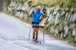 27.08.2024, Martell, Italy (ITA): Giacomel Tommaso (ITA) - Biathlon summer training, Martell (ITA). www.nordicfocus.com. © Vanzetta/NordicFocus. Every downloaded picture is fee-liable.