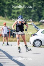 28.08.2024, Bessans, France (FRA): Lou Jeanmonnot (FRA) - Biathlon summer training, Bessans (FRA). www.nordicfocus.com. © Authamayou/NordicFocus. Every downloaded picture is fee-liable.