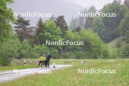 21.05.2024, Lenzerheide, Switzerland (SUI): Lydia Hiernickel (SUI), Lena Haecki-Gross (SUI), Elisa Gasparin (SUI), Lea Meier (SUI), Niklas Hartweg (SUI), (l-r) - Biathlon summer training, Lenzerheide (SUI). www.nordicfocus.com. © Manzoni/NordicFocus. Every downloaded picture is fee-liable.