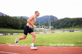 03.07.2024, Saint-Claude, France (FRA): Emilien Jacquelin (FRA) - Biathlon summer training, Premanon (FRA). www.nordicfocus.com. © Manzoni/NordicFocus. Every downloaded picture is fee-liable.