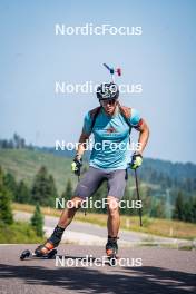 31.07.2024, Lavaze, Italy (ITA): Emilien Claude (FRA) - Biathlon summer training, Lavaze (ITA). www.nordicfocus.com. © Barbieri/NordicFocus. Every downloaded picture is fee-liable.