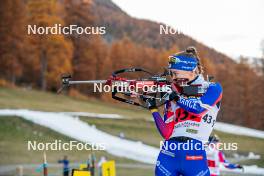 09.11.2024, Bessans, France (FRA): Jeanne Richard (FRA) - Biathlon summer training, Bessans (FRA). www.nordicfocus.com. © Authamayou/NordicFocus. Every downloaded picture is fee-liable.