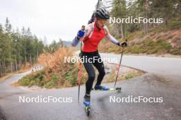 13.10.2024, Ramsau am Dachstein, Austria (AUT): Gion Stalder (SUI) - Biathlon summer training, Ramsau am Dachstein (AUT). www.nordicfocus.com. © Manzoni/NordicFocus. Every downloaded picture is fee-liable.