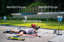 17.07.2024, Martell, Italy (ITA): Lisa Vittozzi (ITA) - Biathlon summer training, Martell (ITA). www.nordicfocus.com. © Barbieri/NordicFocus. Every downloaded picture is fee-liable.