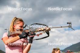 29.08.2024, Bessans, France (FRA): Oceane Michelon (FRA) - Biathlon summer training, Bessans (FRA). www.nordicfocus.com. © Authamayou/NordicFocus. Every downloaded picture is fee-liable.