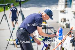 17.07.2024, Martell, Italy (ITA): Jonne Kahkonen (FIN) - Biathlon summer training, Martell (ITA). www.nordicfocus.com. © Barbieri/NordicFocus. Every downloaded picture is fee-liable.