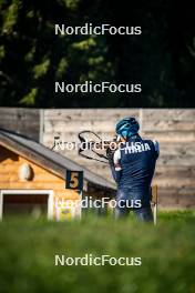 29.09.2024, Lavaze, Italy (ITA): Lukas Hofer (ITA) - Biathlon summer training, Lavaze (ITA). www.nordicfocus.com. © Barbieri/NordicFocus. Every downloaded picture is fee-liable.