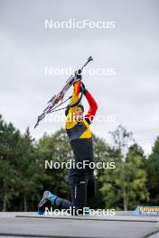 20.09.2024, Font-Romeu, France (FRA): Marine Debloem (BEL) - Biathlon summer training, Font-Romeu (FRA). www.nordicfocus.com. © Authamayou/NordicFocus. Every downloaded picture is fee-liable.