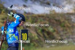 12.10.2024, Ramsau am Dachstein, Austria (AUT): Dmytro Pidruchnyi (UKR) - Biathlon summer training, Ramsau am Dachstein (AUT). www.nordicfocus.com. © Manzoni/NordicFocus. Every downloaded picture is fee-liable.